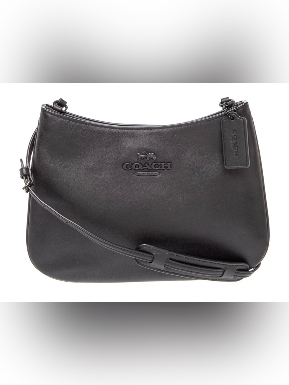 Coach Penelope Black Leather Shoulder Bag style number CP101